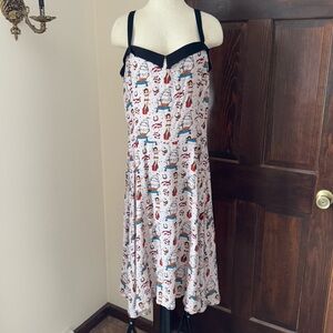 Switchblade Stiletto Retro Traditional Tattoo Pin Up Rockabilly Dress XXL